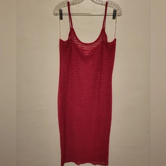 K + Glam See Through Dress - Pink (Size 3XL) - Picture 3 of 8